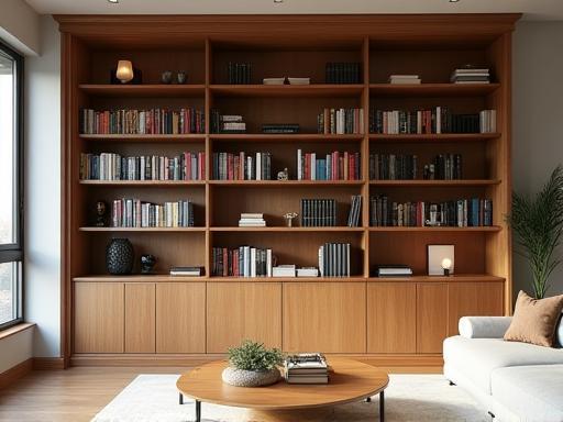 Bibliothèque bois sur-mesure