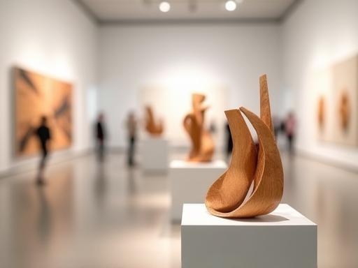 Sculpture bois contemporaine